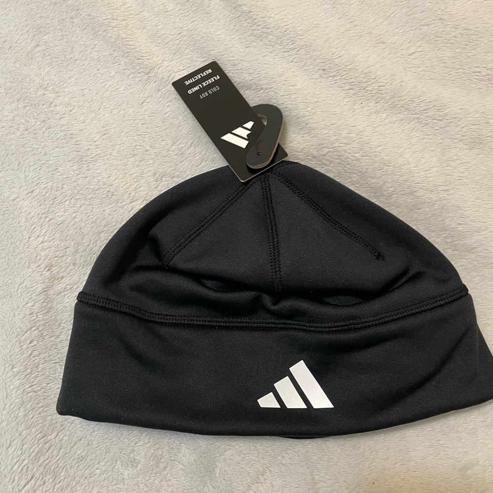 Adidas Black Beanie. NWT